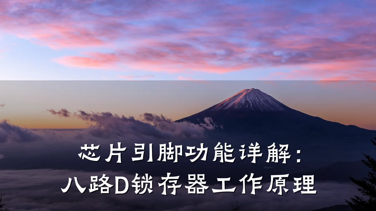 芯片引脚功能详解:八路D锁存器工作原理