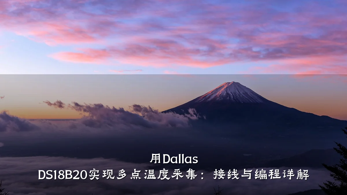 用Dallas DS18B20实现多点温度采集：接线与编程详解