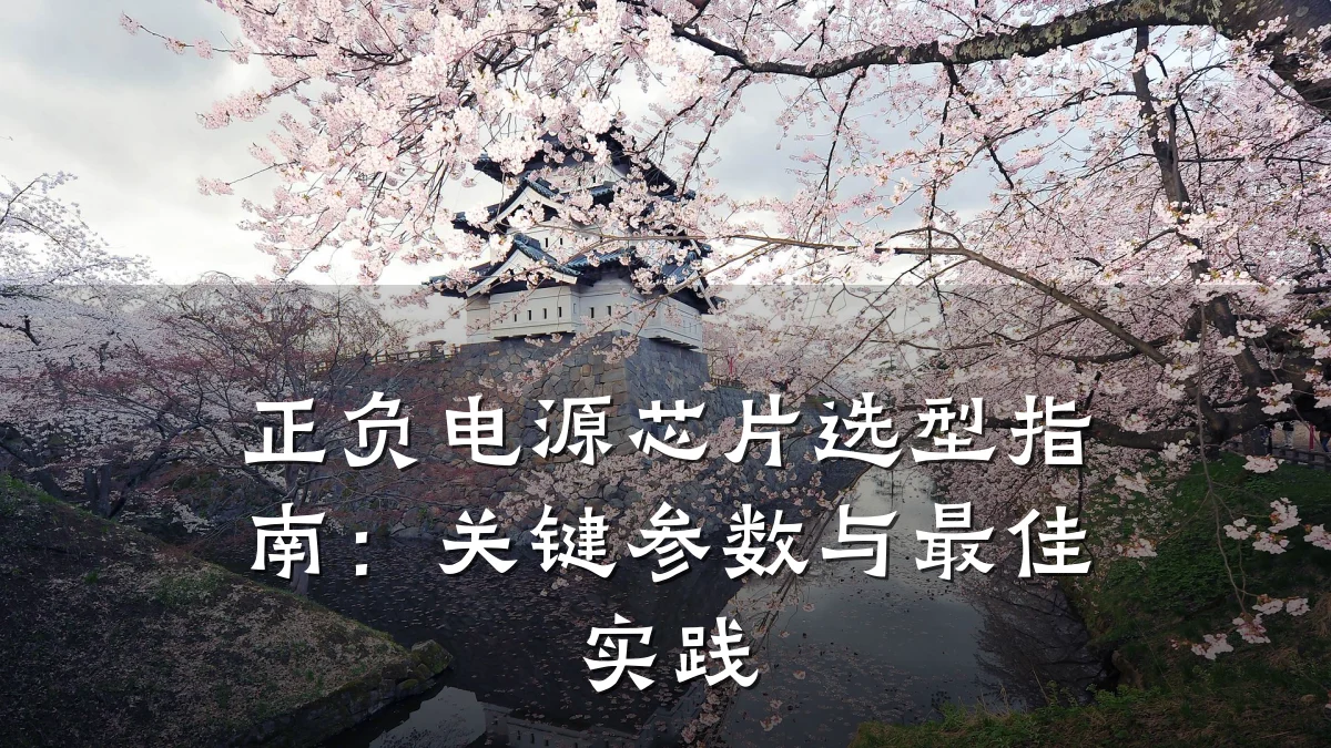 正负电源芯片选型指南:关键参数与最佳实践