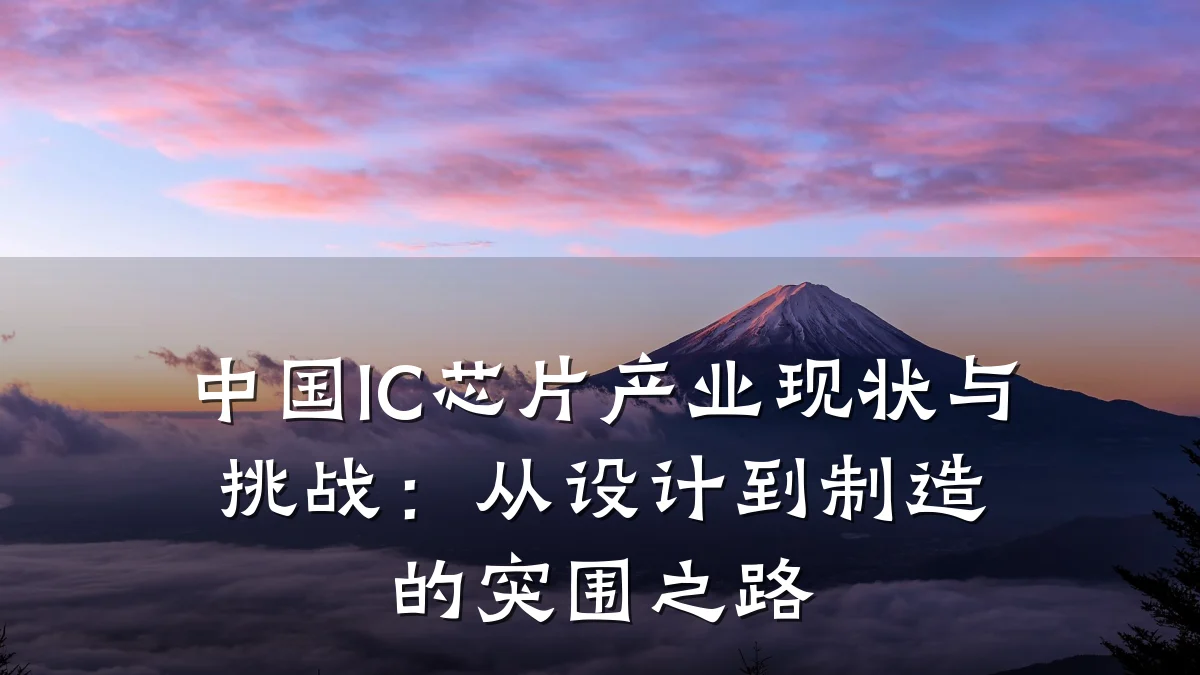 中国IC芯片产业现状与挑战:从设计到制造的突围之路