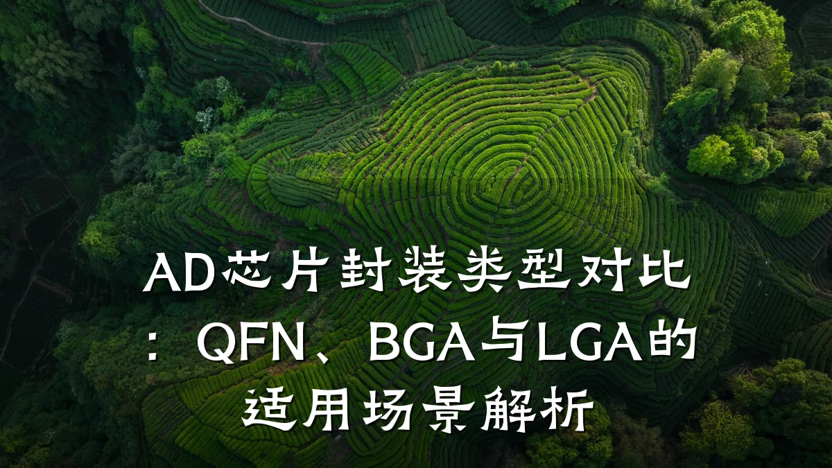 AD芯片封装类型对比:QFN、BGA与LGA的适用场景解析