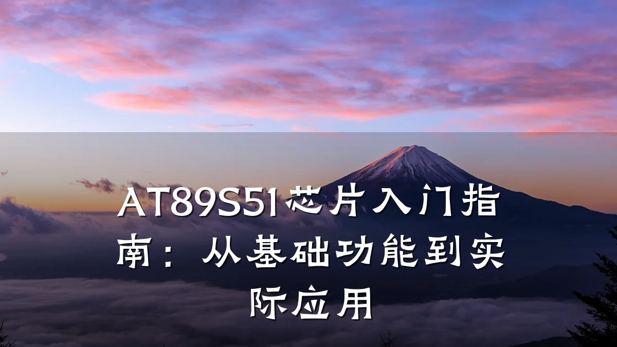 AT89S51芯片入门指南:从基础功能到实际应用