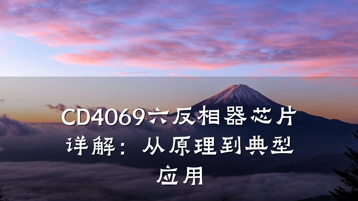 CD4069六反相器芯片详解:从原理到典型应用