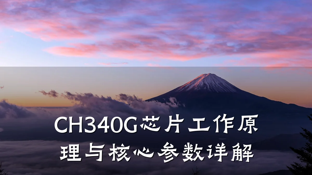 CH340G芯片工作原理与核心参数详解