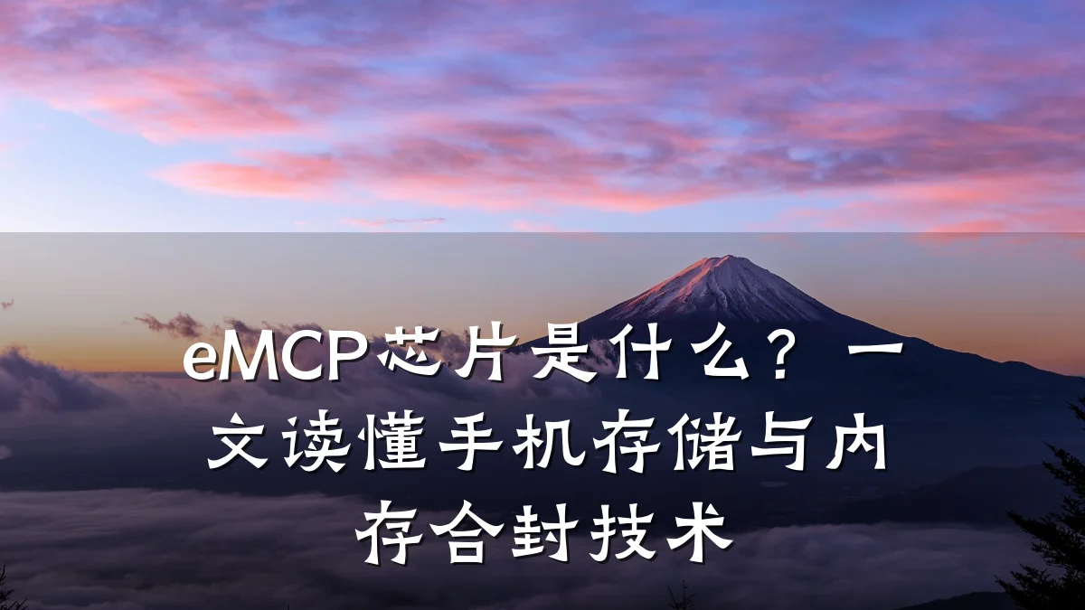 eMCP芯片是什么?一文读懂手机存储与内存合封技术