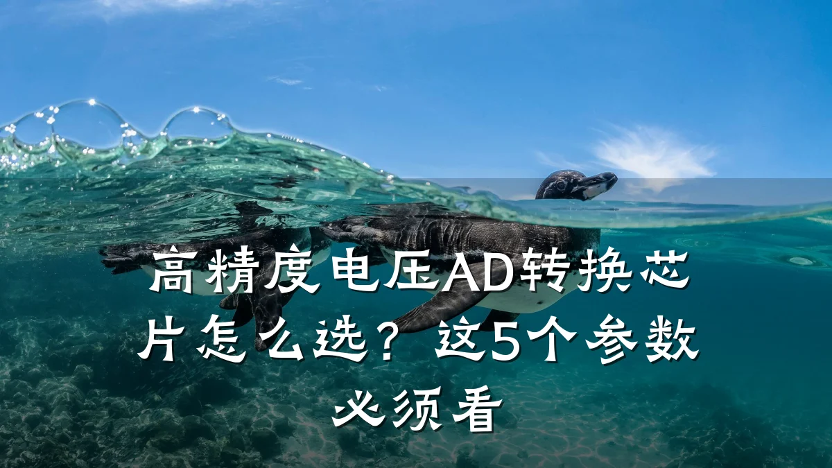 高精度电压AD转换芯片怎么选?这5个参数必须看