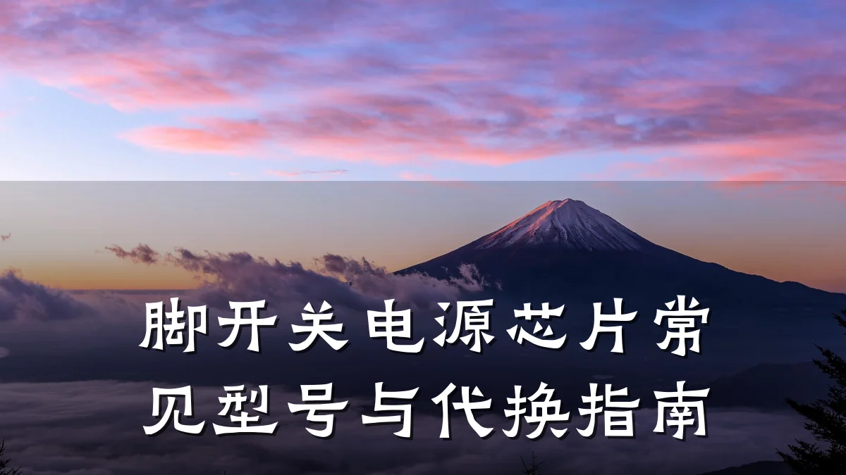 脚开关电源芯片常见型号与代换指南
