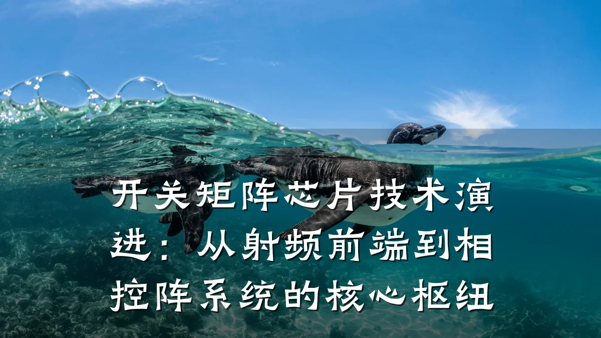 开关矩阵芯片技术演进:从射频前端到相控阵系统的核心枢纽