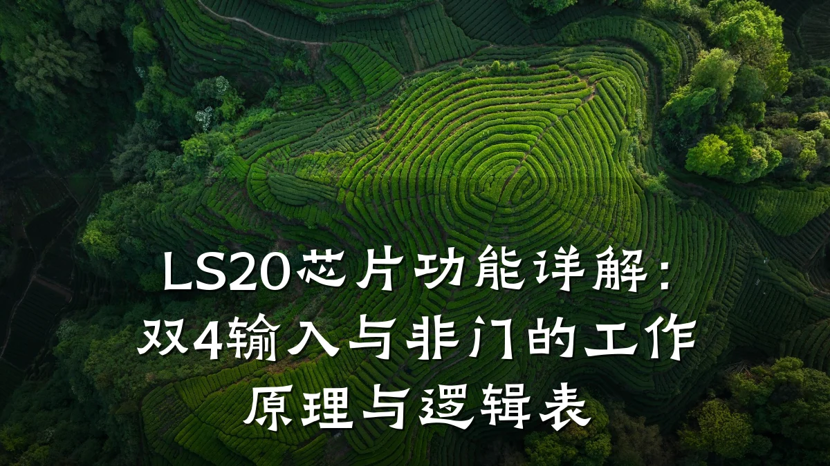 LS20芯片功能详解：双4输入与非门的工作原理与逻辑表