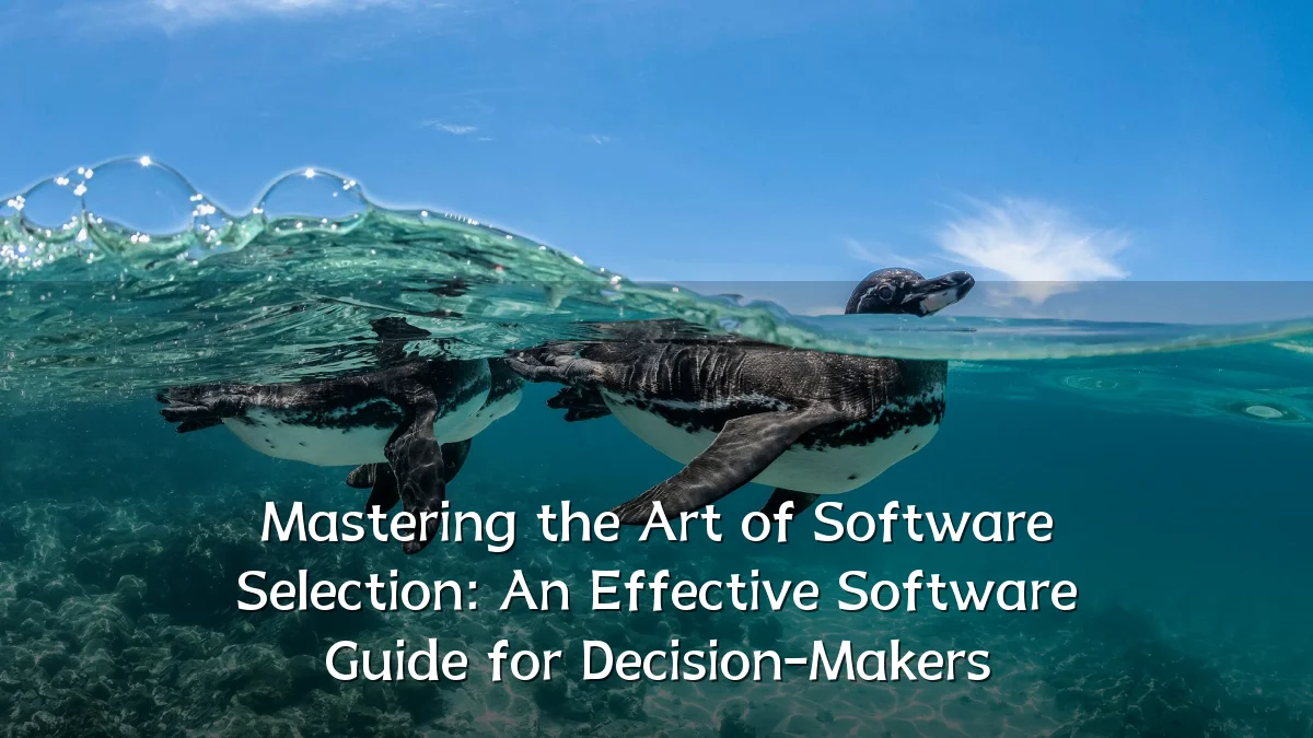 Mastering the Art of Software Selection: An Effective Software Guide for Decision-Makers