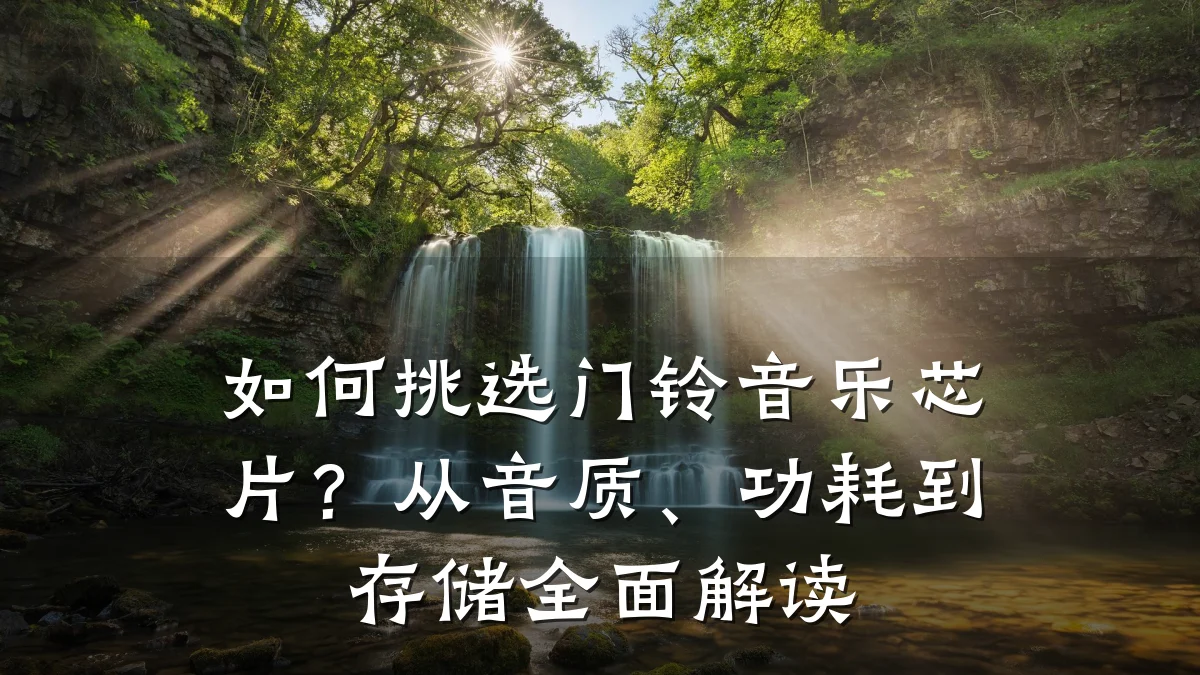 如何挑选门铃音乐芯片?从音质、功耗到存储全面解读