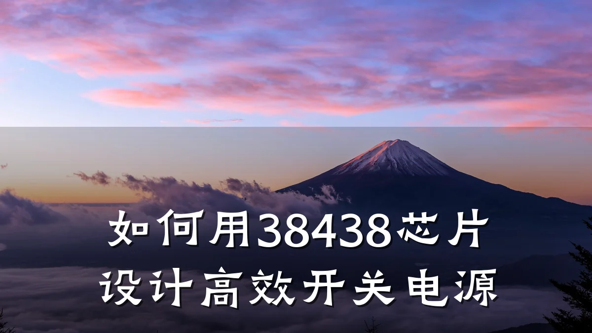 如何用38438芯片设计高效开关电源