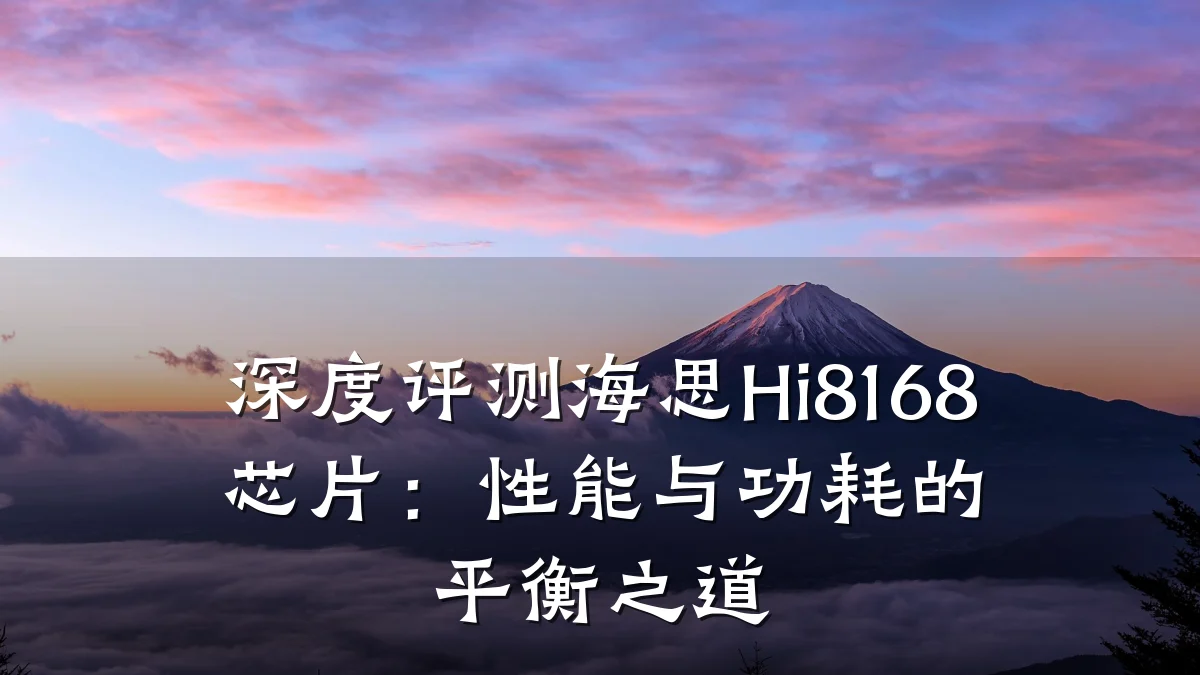 深度评测海思Hi8168芯片:性能与功耗的平衡之道
