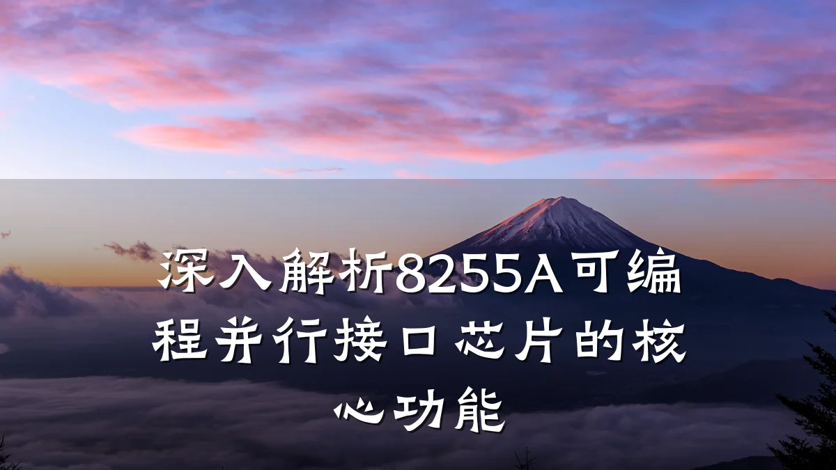 深入解析8255A可编程并行接口芯片的核心功能