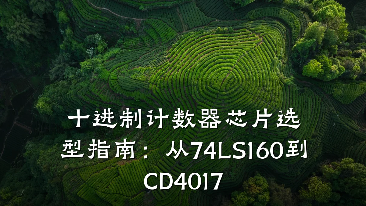 十进制计数器芯片选型指南:从74LS160到CD4017