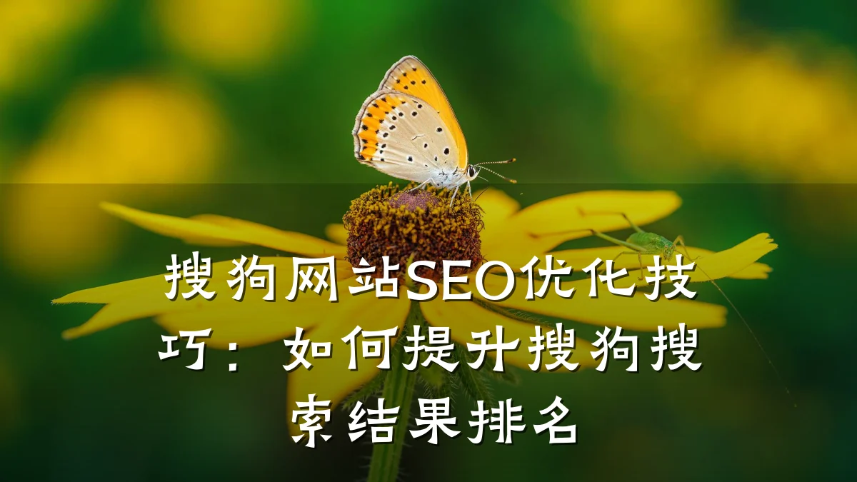 搜狗网站SEO优化技巧:如何提升搜狗搜索结果排名