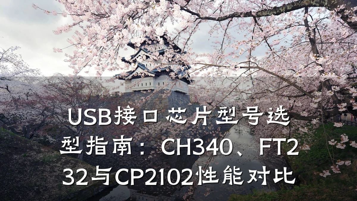 USB接口芯片型号选型指南:CH340、FT232与CP2102性能对比