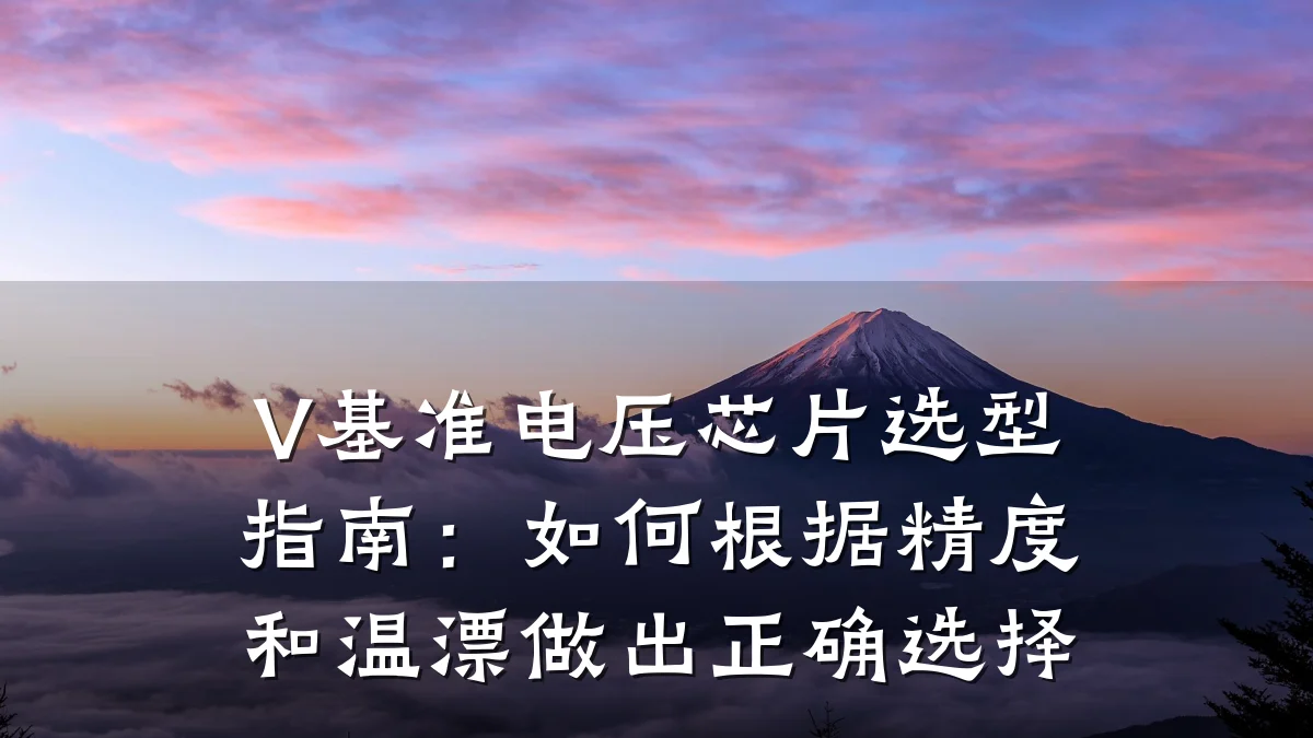 V基准电压芯片选型指南:如何根据精度和温漂做出正确选择