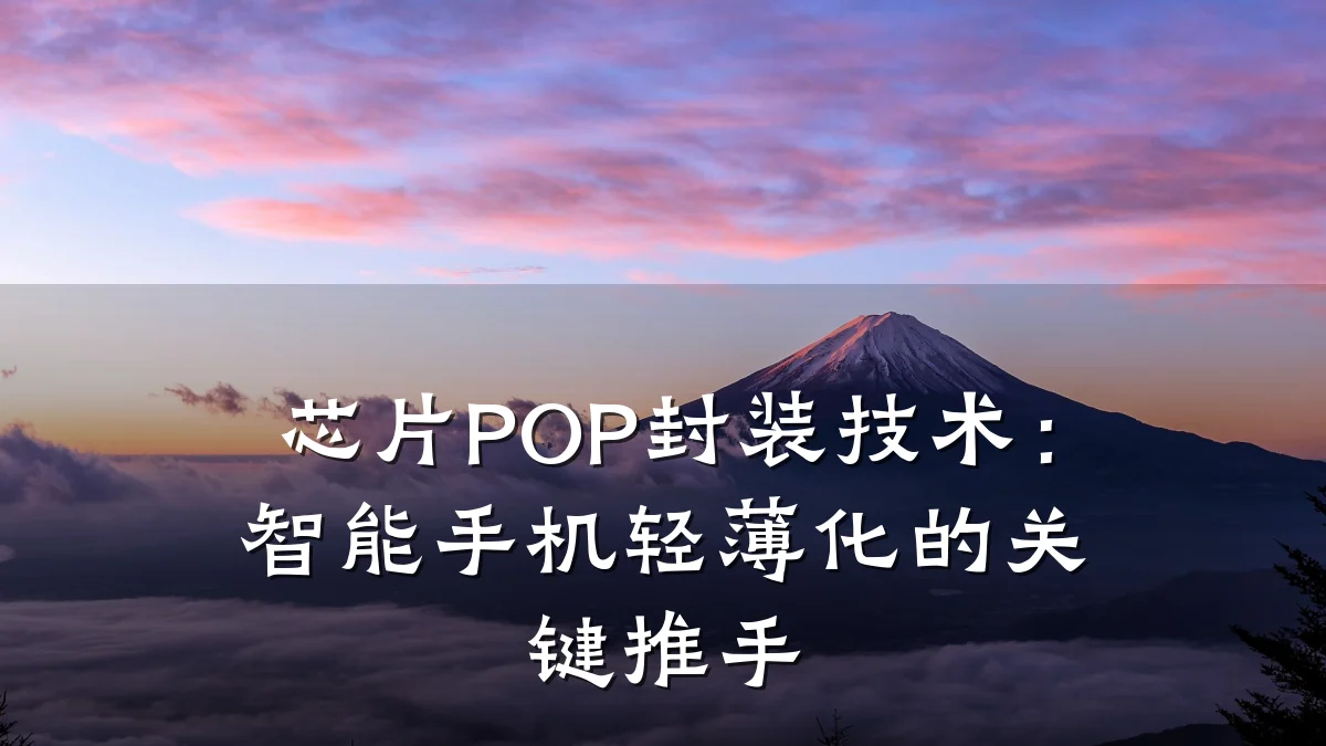 芯片POP封装技术:智能手机轻薄化的关键推手