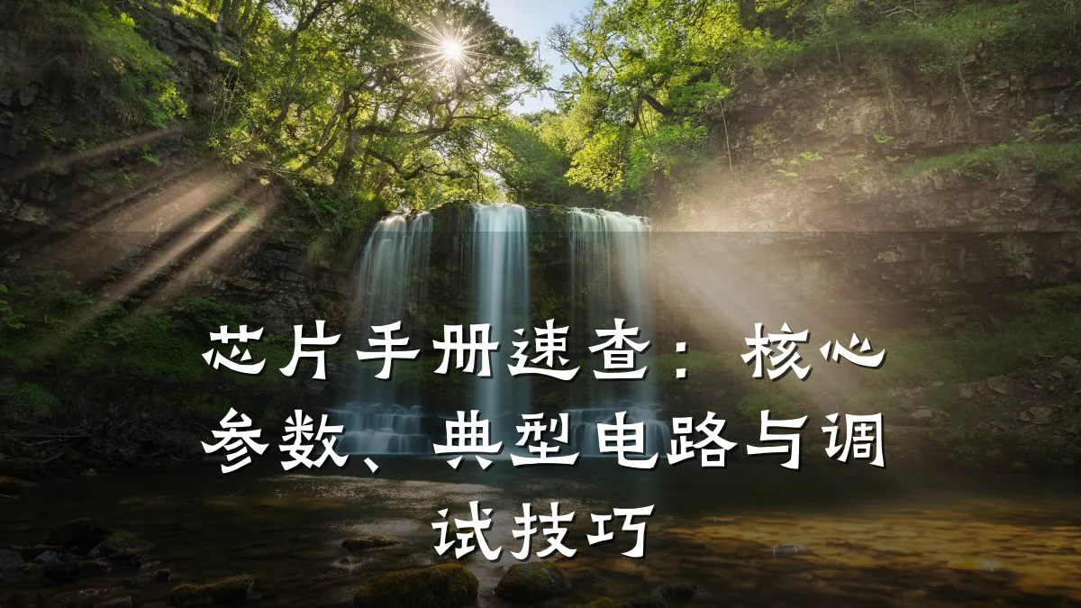 芯片手册速查：核心参数、典型电路与调试技巧
