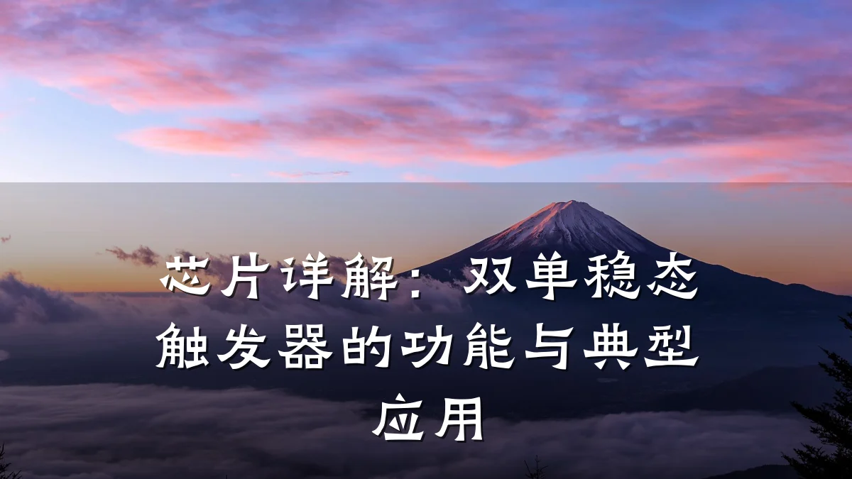 芯片详解：双单稳态触发器的功能与典型应用