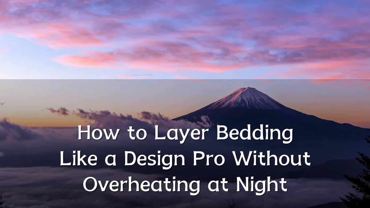How to Layer Bedding Like a Design Pro Without Overheating at Night