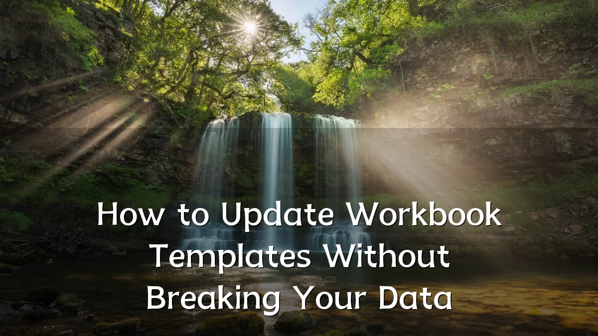 How to Update Workbook Templates Without Breaking Your Data